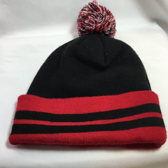 PORTLAND TRAIL BLAZERS NBA Pom Beanie Knit Cuffed Hat Cap Basketball NEW ERA - Picture 2 of 6